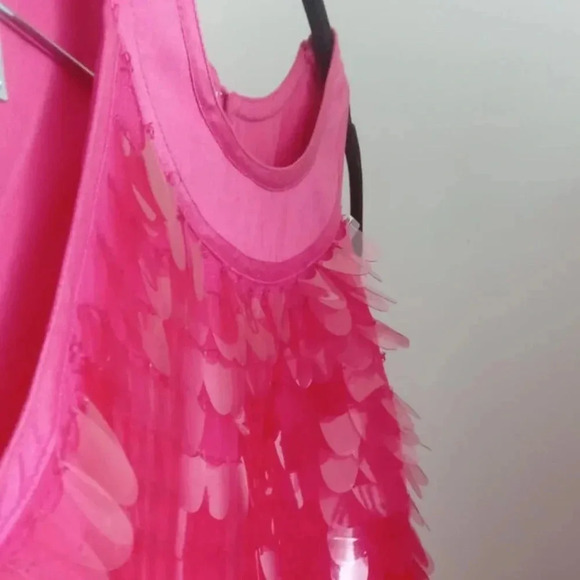 Monsoon London Sequin Pink Dress for girls - Picture 3 of 5